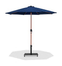 Fiji - Aluminum Patio Umbrella With Square Black And Teak Base