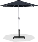 Fiji - Aluminum Patio Umbrella With Square Black And White Base