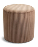 Roy - Round Microsuede Ottoman / Stool - Meridian Furniture - Stool Ottomans - Elite Enclave Home