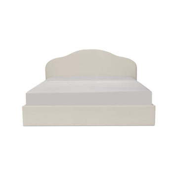 Maggie - King Storage Bed - Cream