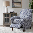 Kirby - Push Back Recliner - Navy Multi