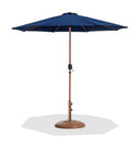 Fiji - Aluminum Patio Umbrella With Round Teak Base