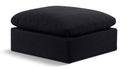 Indulge - Linen Ottoman - Meridian Furniture - Upholstered Ottomans - Elite Enclave Home