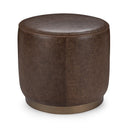Clair - Leather Round Table - Classic Home - Coffee Tables- Elite Enclave Home