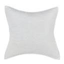 Danica - Euro Sham - White - Bone - Classic Home - Quilts & Shams- Elite Enclave Home