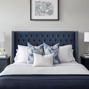 Amelia - Queen Upholstery Headboard - Navy
