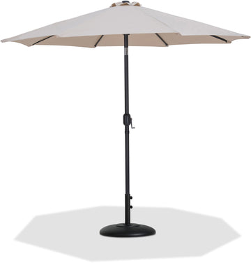 Fiji - Aluminum Patio Umbrella With Round Black Base