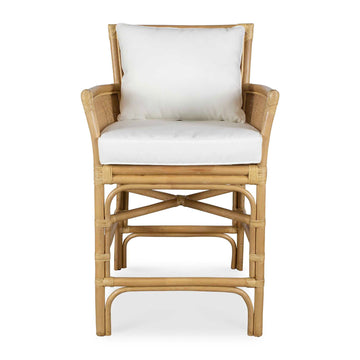Pacific - Rattan Counter Stool - Brown / White