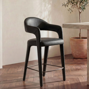 Martens - Counter Stool Leather - Black