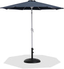 Fiji - Aluminum Patio Umbrella With Round Black And White Base