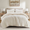 Riordan - King/California King Cable Knit Comforter Set - Ivory