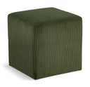 Roy - Microsuede Ottoman / Stool - Meridian Furniture - Stool Ottomans - Elite Enclave Home