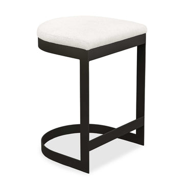 Maude - Outdoor Counter Stool - White / Black