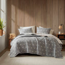 Keystone - Full/Queen Coverlet Set - Gray