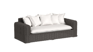Cabo - Loveseat - Dark Gray / White