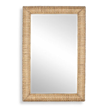 Twisted Seagrass - Large Mirror - Woodtone