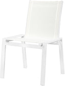 Nizuc - Outdoor Patio Dining Chair With White Frame (Set of 2) - Meridian Furniture - Chair Sets- Elite Enclave Home