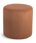 Roy - Round Microsuede Ottoman / Stool - Meridian Furniture - Stool Ottomans - Elite Enclave Home