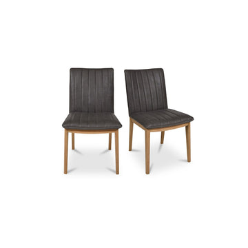 Demi - Leather Dining Chair (Set of 2) - Brown