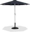 Fiji - Aluminum Patio Umbrella With Round Black And White Base