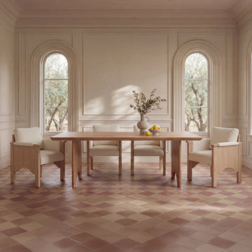 Bauer - Dining Chair - Cream / White / Light Brown