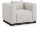 Alfie - Linen Textured Fabic Chair - Meridian Furniture - Arm Chairs - Elite Enclave Home