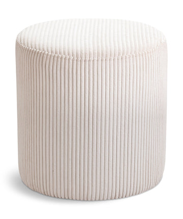 Roy - Round Microsuede Ottoman / Stool