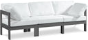 Nizuc - Outdoor Patio 3 Seat Modular Sofa With Gray Frame - Meridian Furniture - Stationary Sectionals- Elite Enclave Home
