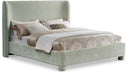 Penny - Chenille Fabric Bed - Meridian Furniture - Meridian Furniture - Upholstered Beds- Elite Enclave Home
