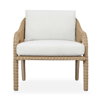 Kavali - Outdoor Wicker Lounge Chair - Woodtone