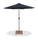 Fiji - Aluminum Patio Umbrella With Square Teak Base