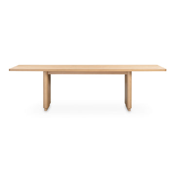 Round Off - Large Dining Table - Light Brown