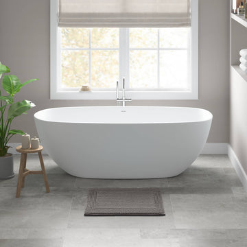 Splendor - 21" x 34" 100% Cotton Tufted 3000 GSM Reversible Bath Rug - Gray