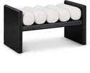 Waverly - Bench With Black Frame - Meridian Furniture - Upholstered Benches - Elite Enclave Home