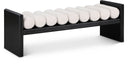 Waverly - Bench With Black Frame - Meridian Furniture - Upholstered Benches - Elite Enclave Home