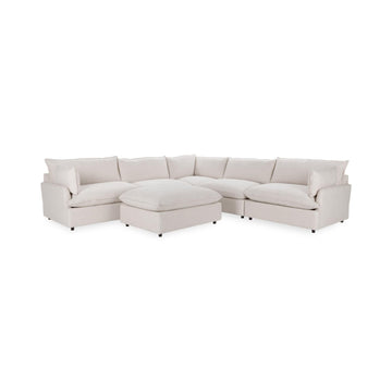 Caplan - 6 Piece Modular Sectional With Ottoman