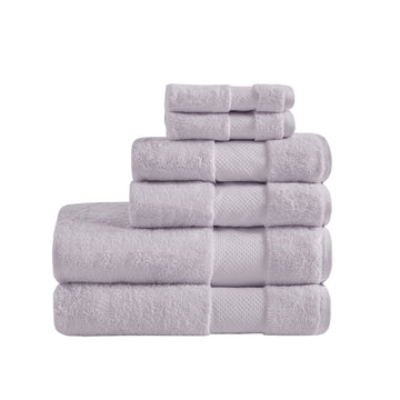 Turkish - 6 Piece Bath Towel Set - Lavender