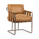Strapling - Leather Dining Chair - Classic Home - Arm Chairs- Elite Enclave Home