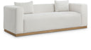 Alfie - Linen Textured Fabic Sofa - Meridian Furniture - Stationary Sofas - Elite Enclave Home
