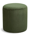 Roy - Round Microsuede Ottoman / Stool - Meridian Furniture - Stool Ottomans - Elite Enclave Home