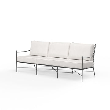Provence - Sofa, With Self Welt - Canvas Flax / Black