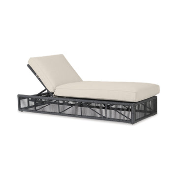 Milano - Adjustable Chaise, With Self Welt - Echo Ash / Dark Gray