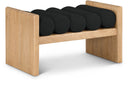 Waverly - Bench With Natural Frame - Meridian Furniture - Upholstered Benches - Elite Enclave Home