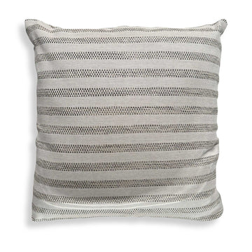 Basket Stripe - Rattan Outdoor Pillow - Brown