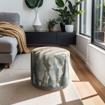 Zoe - Oval Accent Ottoman - Multi