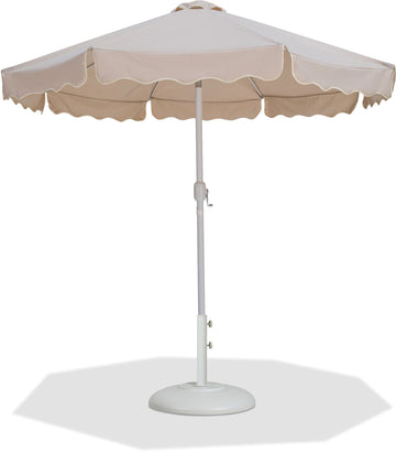 Amalfi - Patio Umbrella - White Base / White Pole