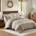 Sutherland - King Comforter 5 Piece Set - Taupe