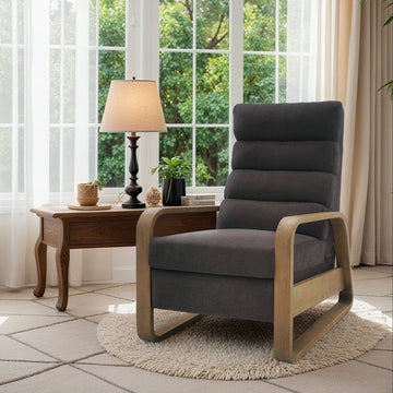 Jordan - Framed Push Back Recliner - Gray