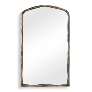 Hammered Antique - Arch Mirror - Nickel