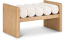 Waverly - Bench With Natural Frame - Meridian Furniture - Upholstered Benches - Elite Enclave Home